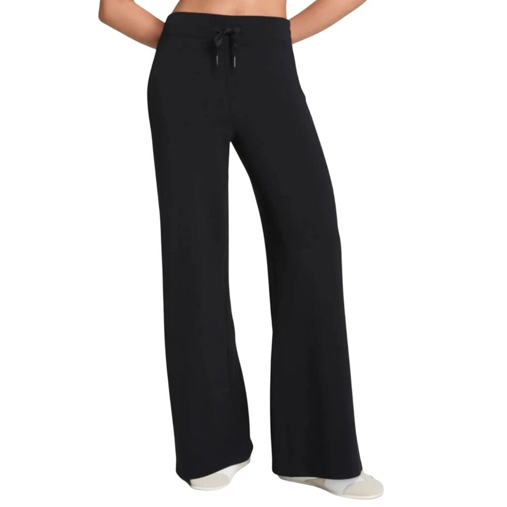 Spanx AirEssentials Wide Leg Pant Black Womens Size XS Loungewear Casual Cozy